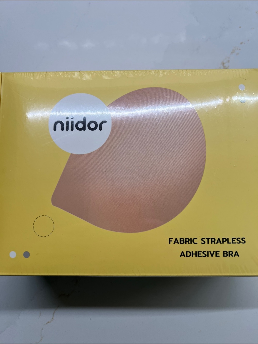 Niidor Fabric Strapless Bra Nipple Covers - Nude
